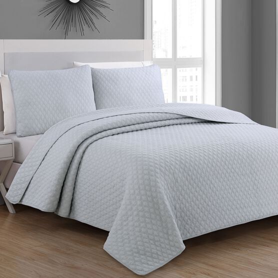 Estate Collection Fenwick Quilt Set, SILVER, hi-res image number null