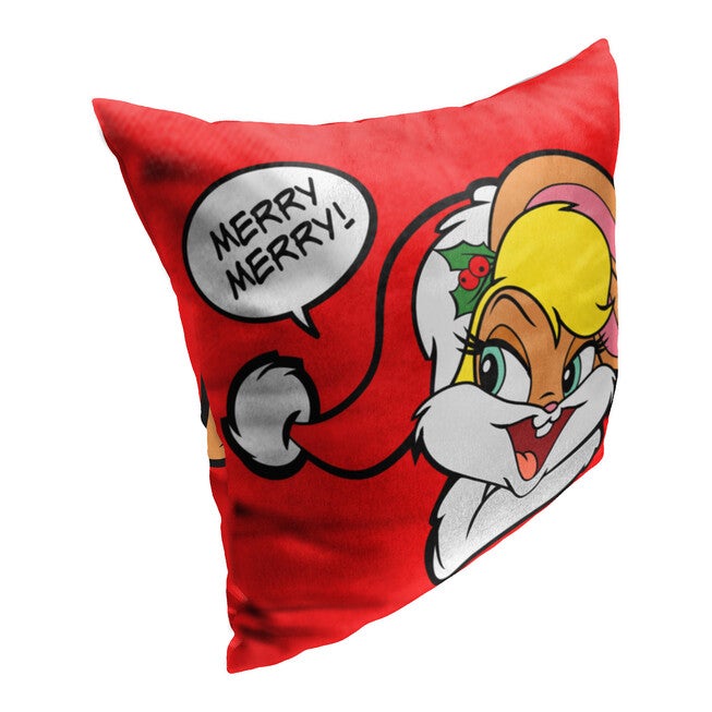 Wb Looney Tunes Merry Lola Printed Throw Pillow, , on-hover image number null