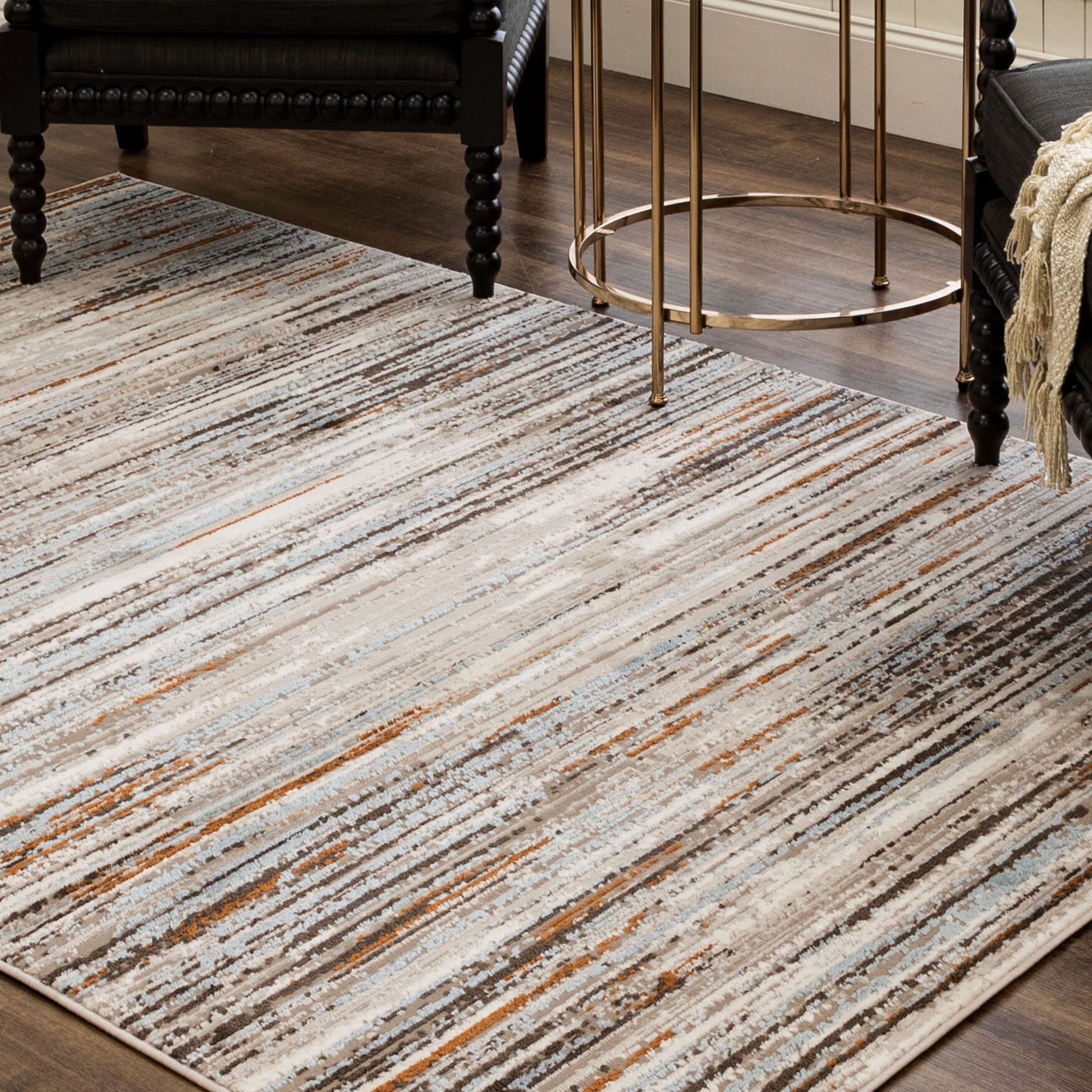 Furie Stripe Area Rug, , alternate image number 13