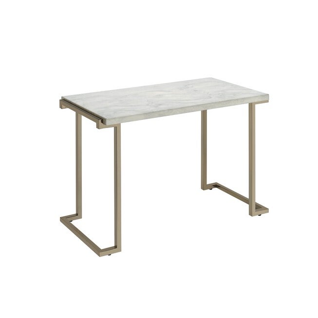 Sofa Table, FAUX MARBLE CHAMPAGNE, hi-res image number null