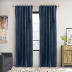 Seren Room Darkening Dual Header Curtain Panel