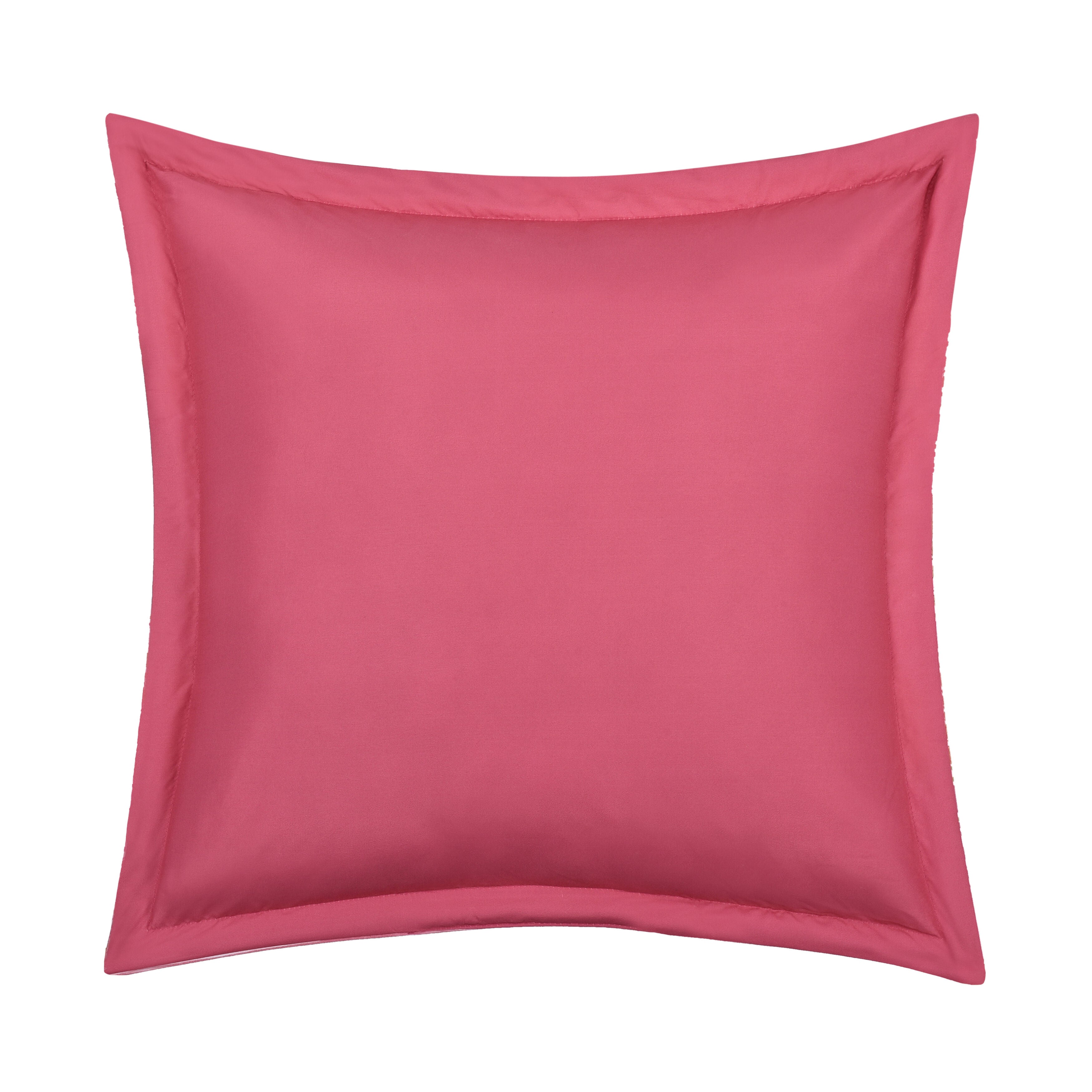 SHILOH 18 inches SQUARE DECORATIVE THROW PILLOW, PINK, on-hover image number 1