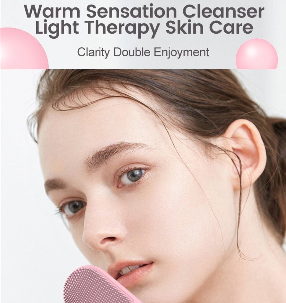 Prospera Hot compress red blue light cleansing massager, PRINK, alternate image number 5