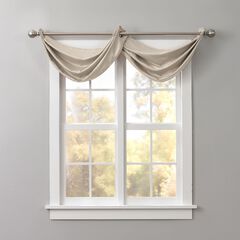 BH Studio Room-Darkening Waterfall Grommet Valance