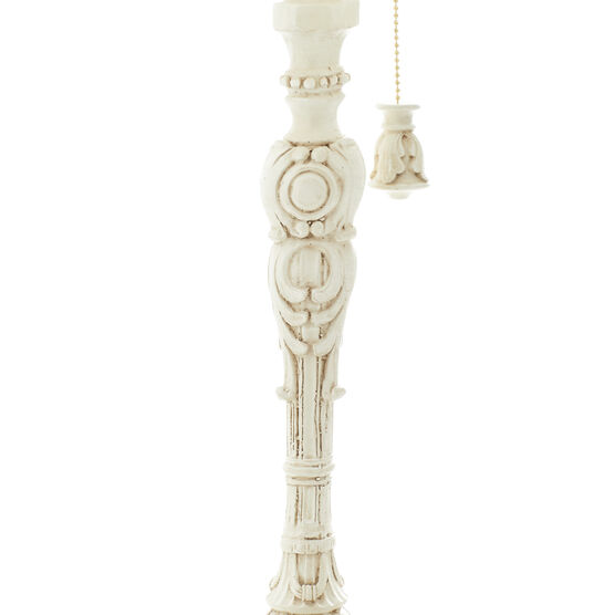 White Polystone Coastal Buffet Lamps, , alternate image number null