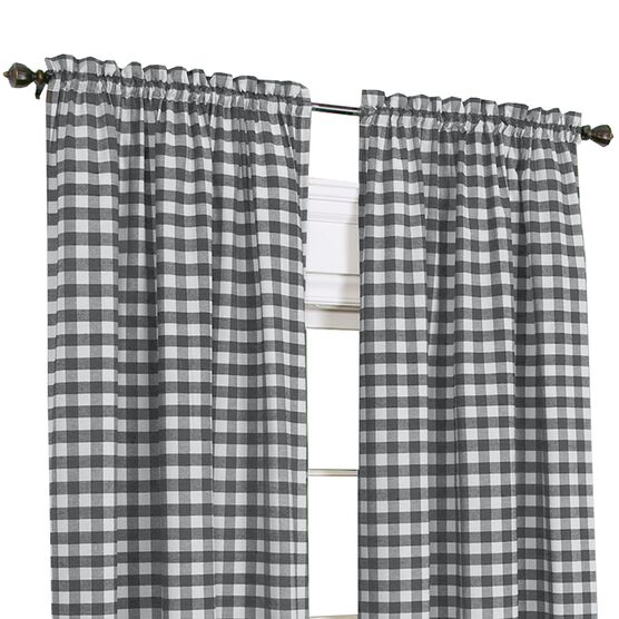 Buffalo Check Window Curtain Panel, , on-hover image number null