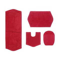 Waterford 4-Pc. Set Bath Rug Collection With Lid Cover