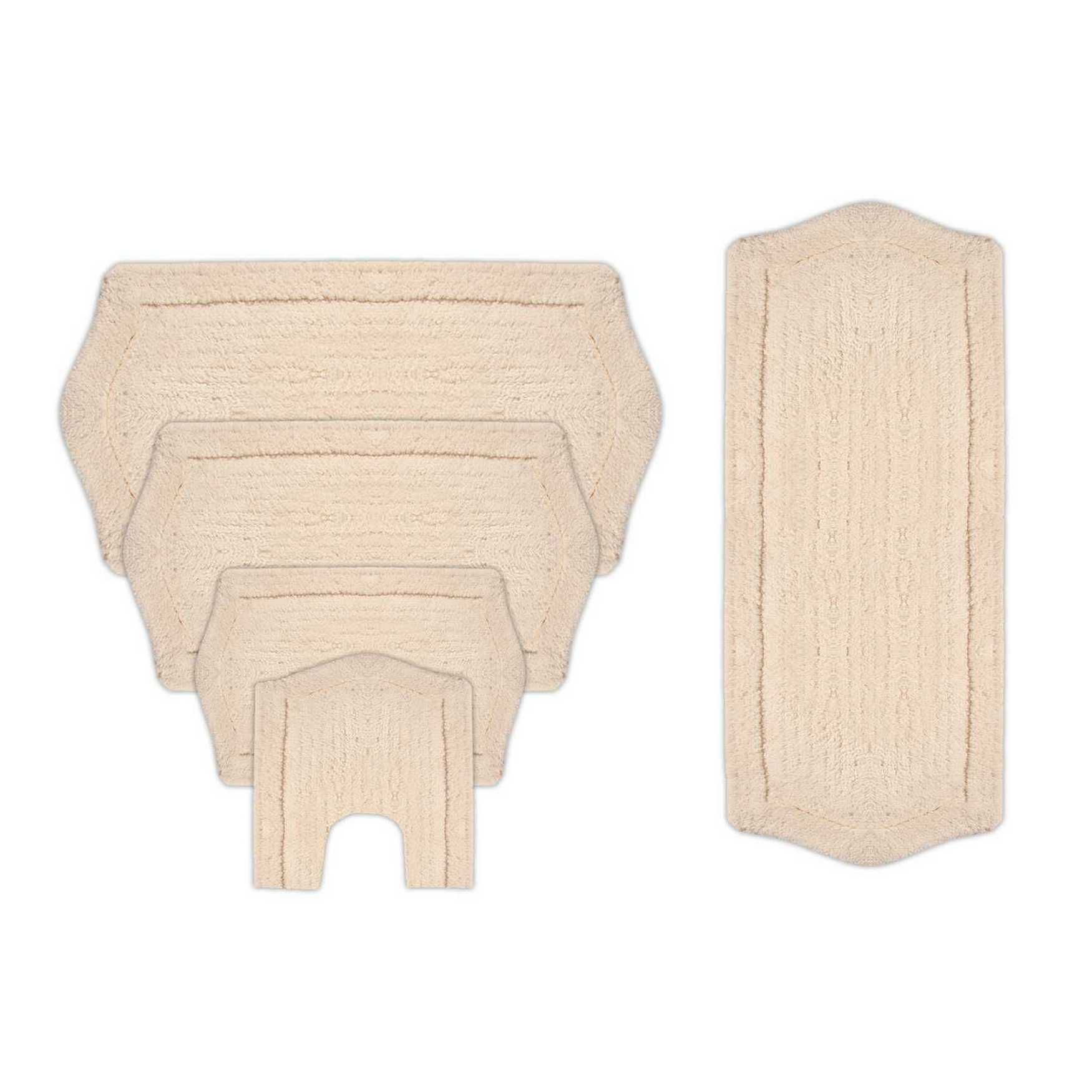 Waterford 5 Piece Set Bath Rug Collection, IVORY, hi-res image number 0