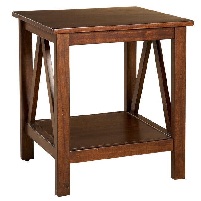 Traymore END TABLE ANTIQUE, ANTIQUE TOBACCO, hi-res image number 0