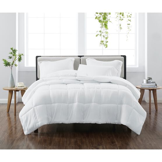 Heritage Solid Comforter Set, WHITE, hi-res image number null