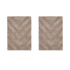 Hugo Collection 100% Cotton 2 Piece (17" X 24" | 17" X 24") Bath Rug Set