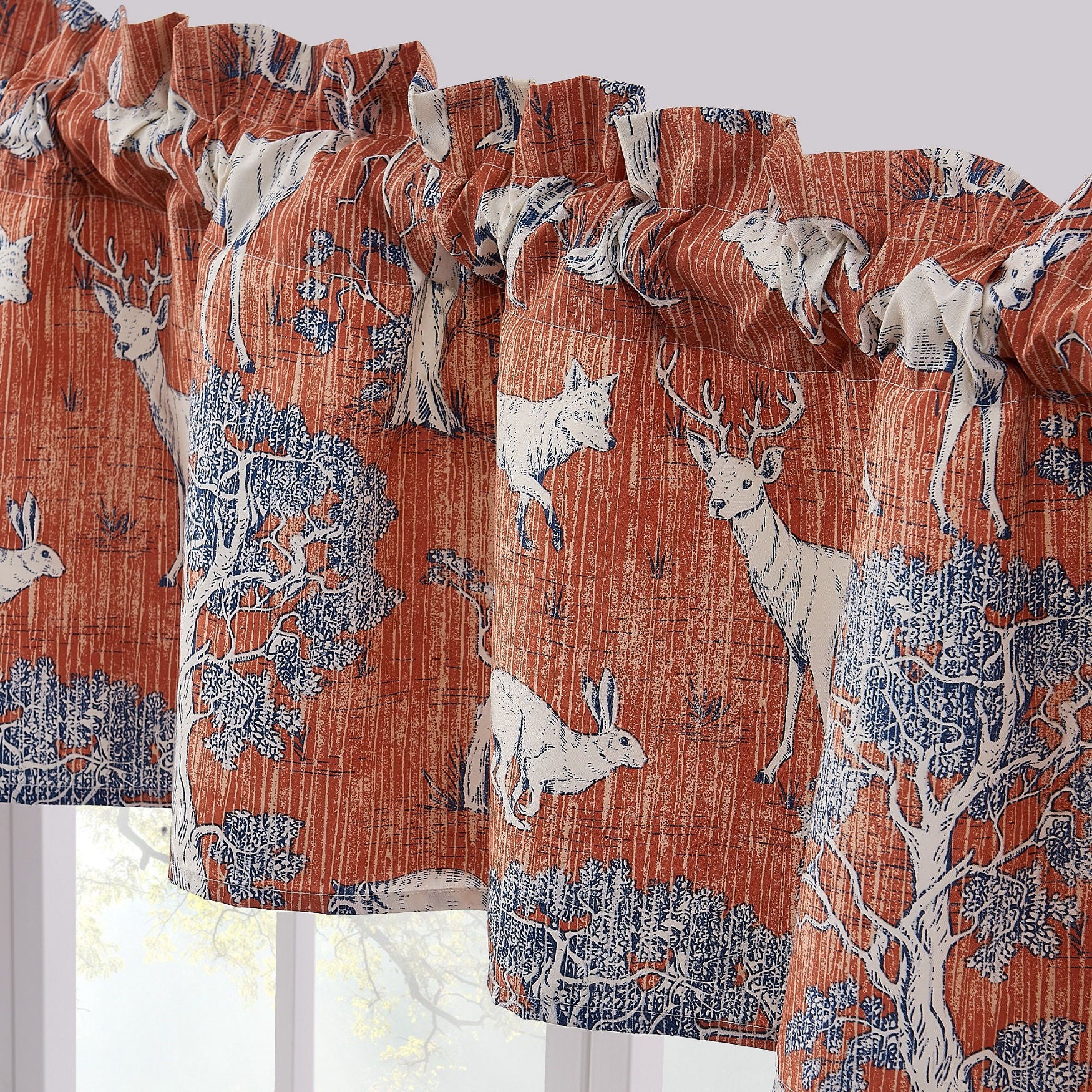 Menagerie Window Treatment Valance Curtains, , alternate image number 4