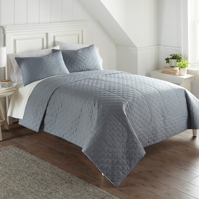 Seersucker Geo Design 6-in-1 Quilt Set, , alternate image number 5