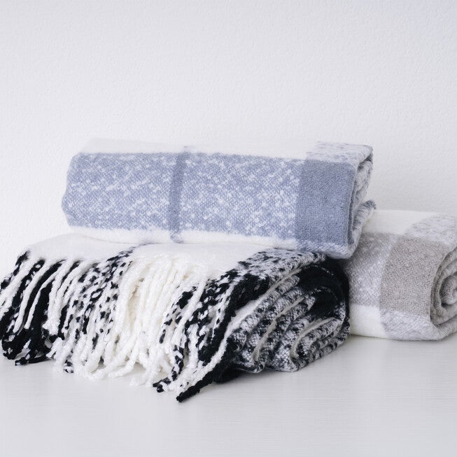 Plaid Mohair Throw, , alternate image number null