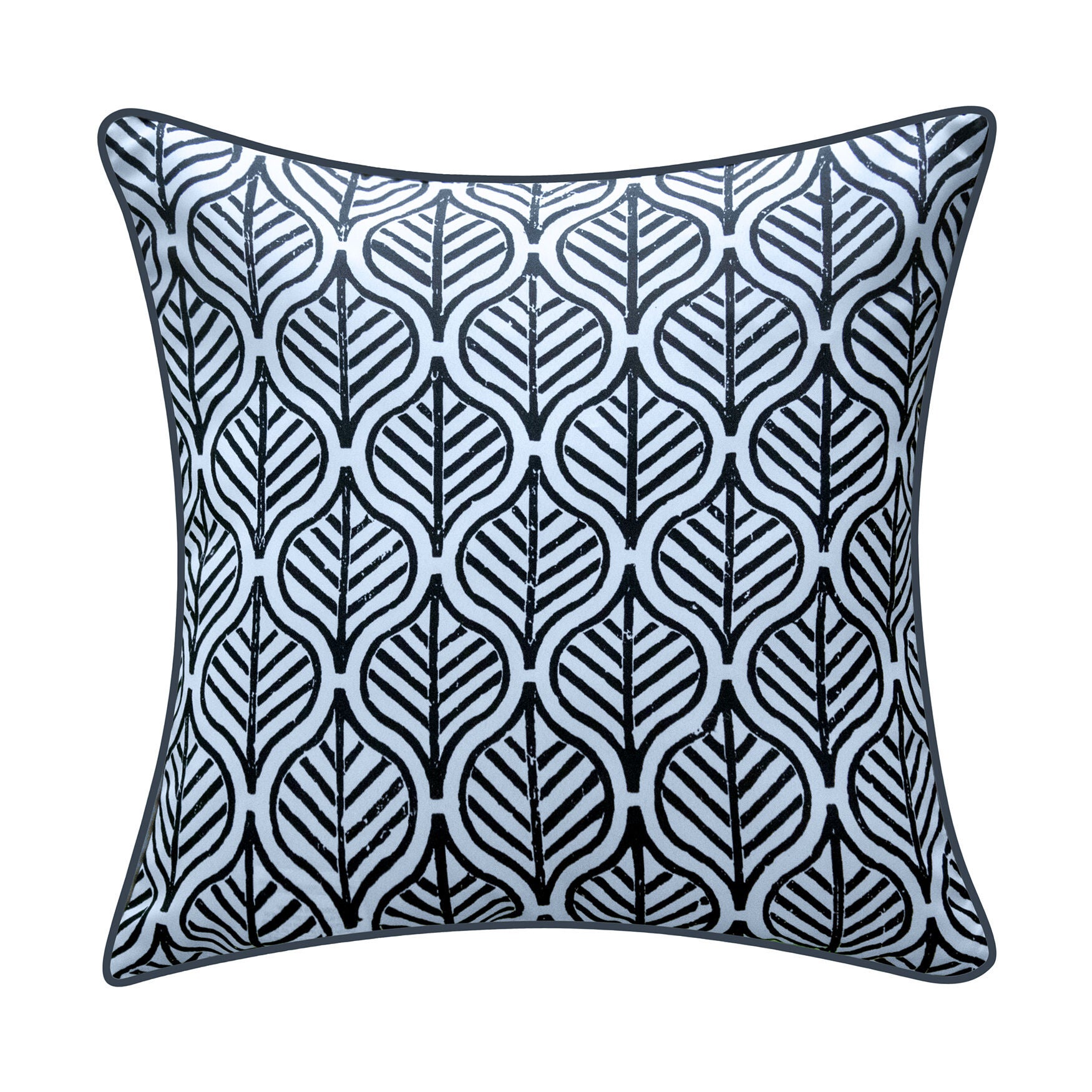 Indoor/Outdoor Reversible Jaipur Print Decorative Throw Pillow 18X18, Turq/Leaf, , alternate image number 8