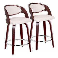 Pino 24" Fixed-Height Barstool - Set Of 2