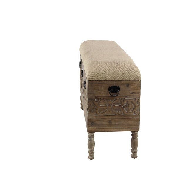 Brown Chinese Fir Farmhouse Bench, 20x47x16, , alternate image number 3