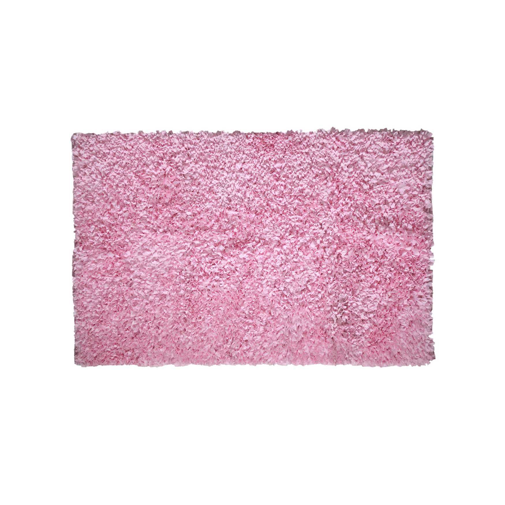 Bella Premium Jersey Shaggy Area Rug, BABY PINK, hi-res image number 0