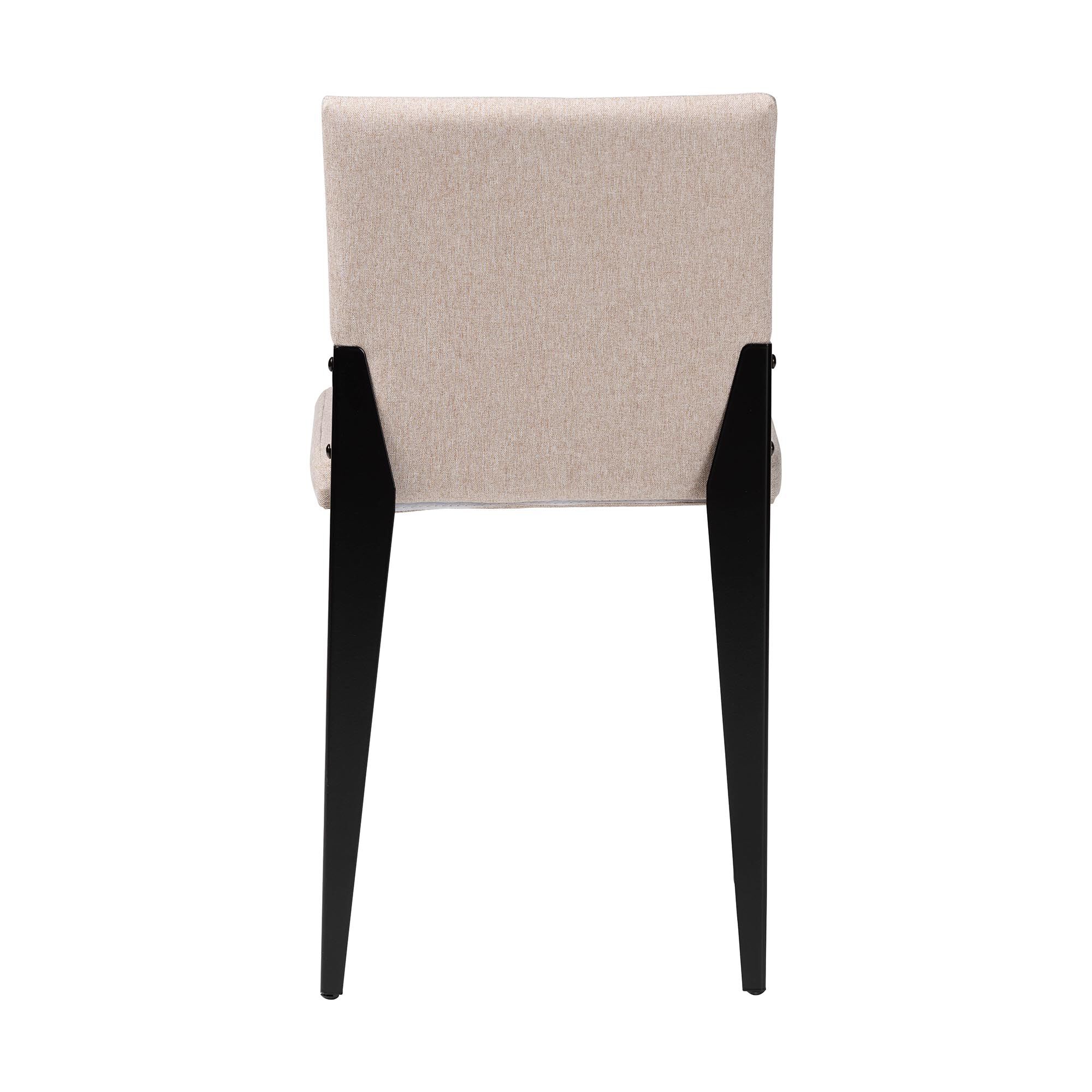 Bishop Industrial Fabric and Metal Dining Chair, BEIGE, alternate image number 5