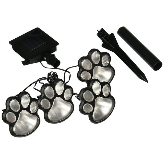 Solar Paw Print Lights, O, hi-res image number null