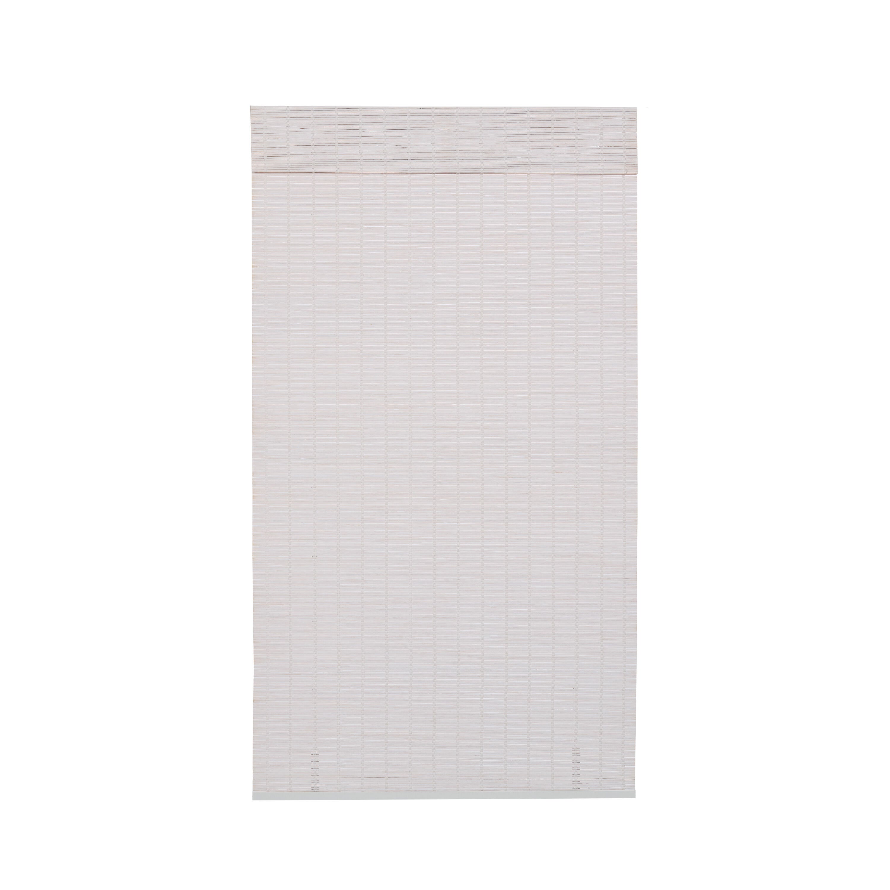 Cut-to-Width Bayport Bamboo Roman Shade White Wash, WHITE WASH, alternate image number 2