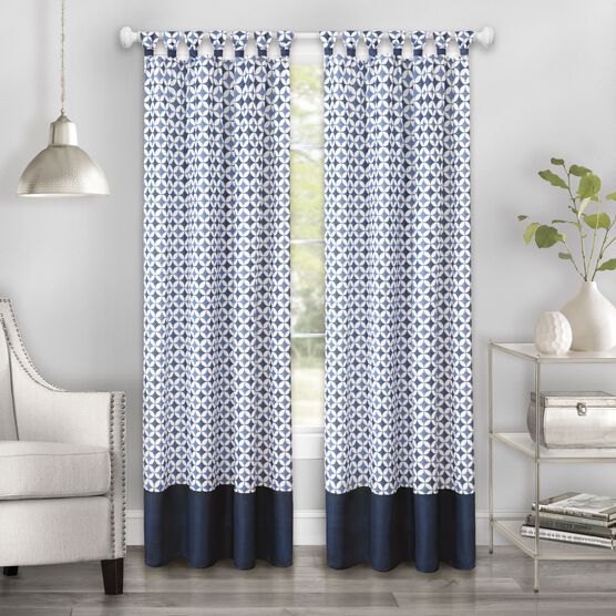Callie Cuff Tab Top Window Curtain Panel - 52x63, , alternate image number null
