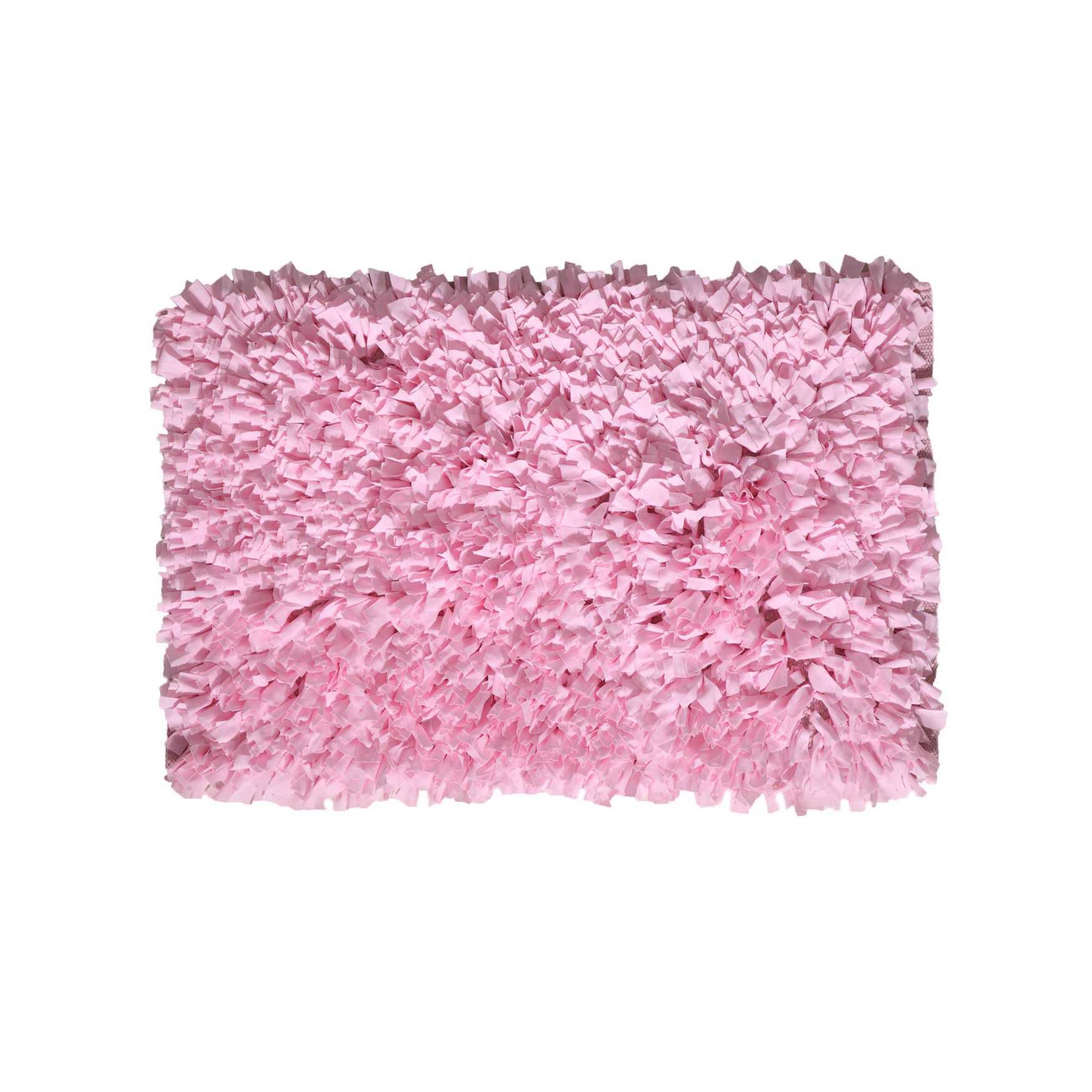 Bella Premium Jersey Shaggy Area Rug, BABY PINK, hi-res image number 0