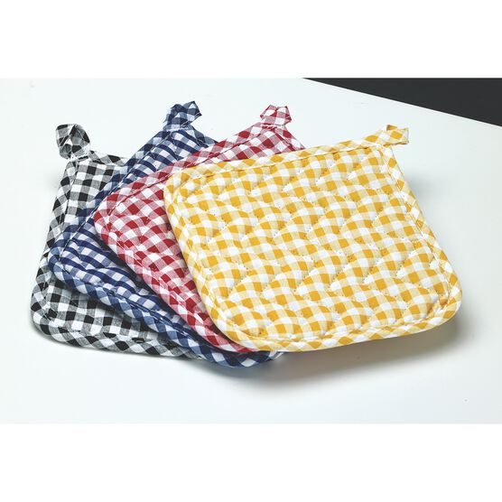 Gingham Pot Holder - Set of 2, , on-hover image number null