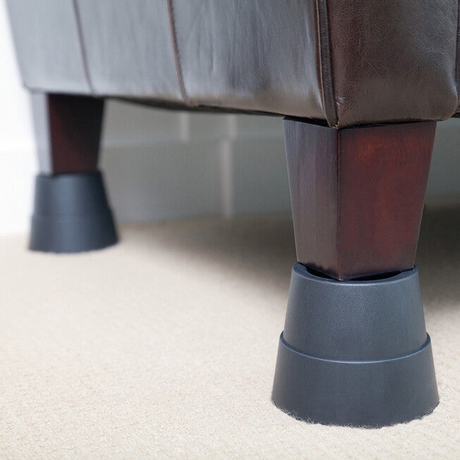 350 lbs. Weight Capacity Furniture Risers, Set of 8, GRAY, hi-res image number 0