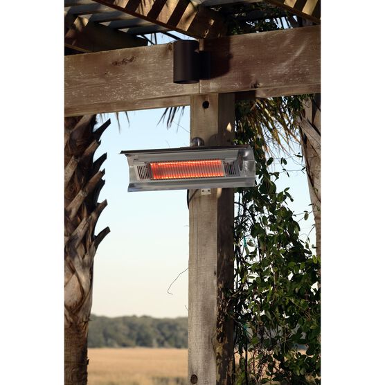 Black Steel Wall Mounted Infrared Patio Heater, , alternate image number null