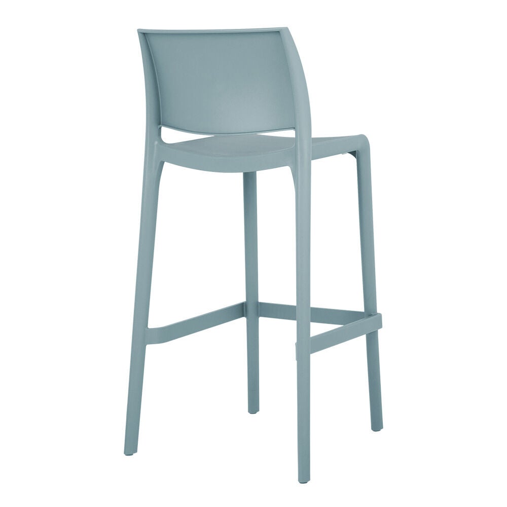 SET OF 2 SENSILLA OUTDOOR STACKABLE BARSTOOL, BABY BLUE, alternate image number 3