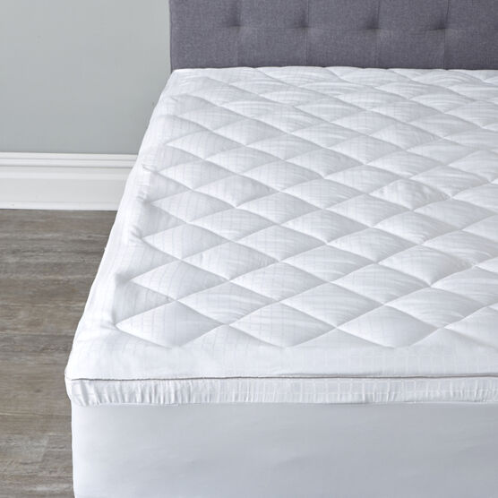 Overfilled Mattress Pad, WHITE, hi-res image number null
