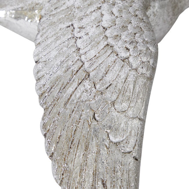 Set Of 3 Silver Polystone Coastal Birds Wall Décor, , alternate image number null