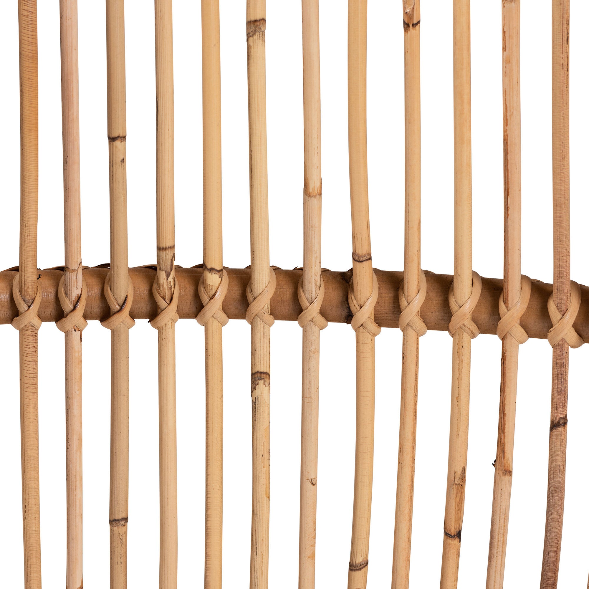 Lamaria Modern Bohmenian Natural Brown Antique Rattan Footstool, NATURAL BROWN, alternate image number 4