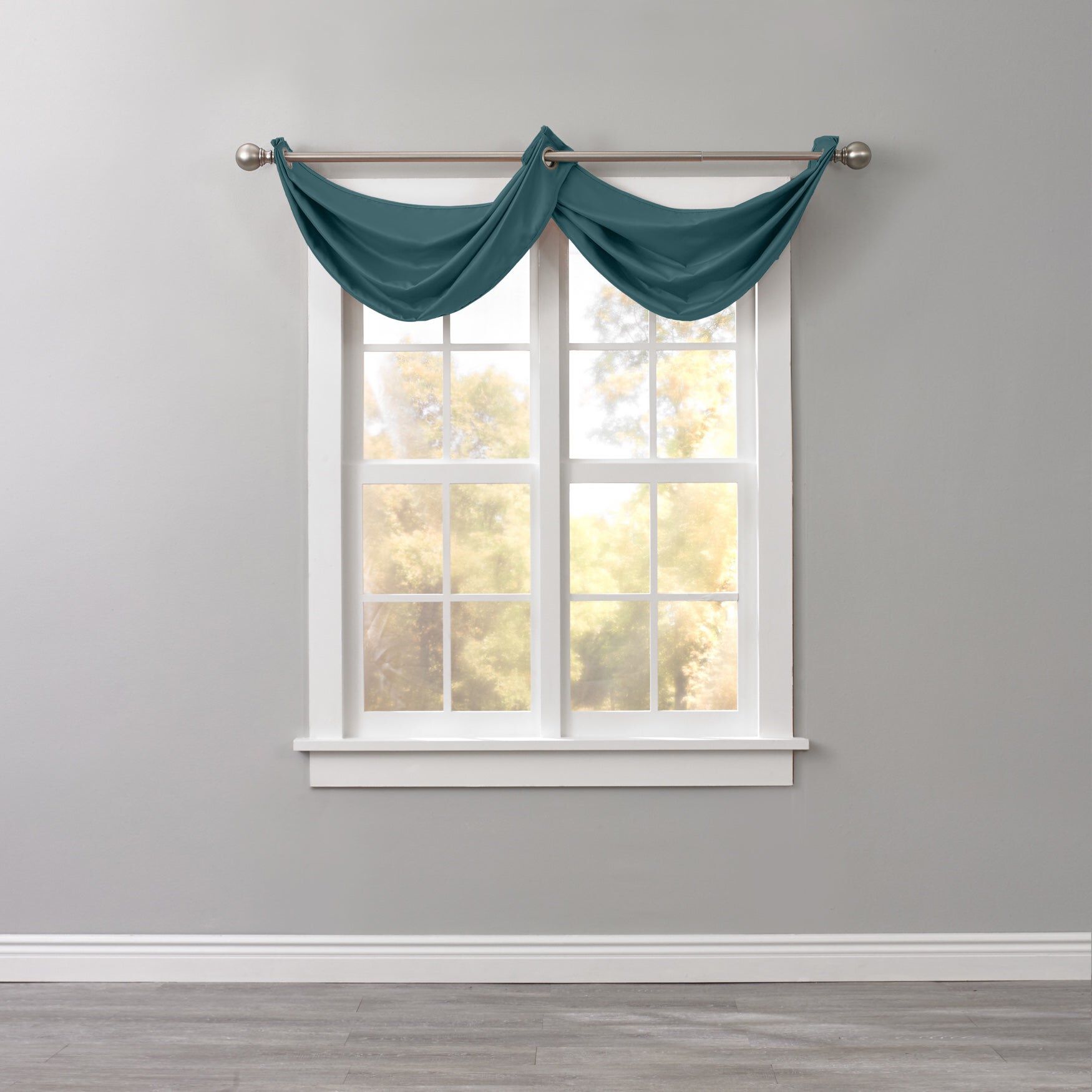 BH Studio Room-Darkening Waterfall Grommet Valance, PINE, hi-res image number 0