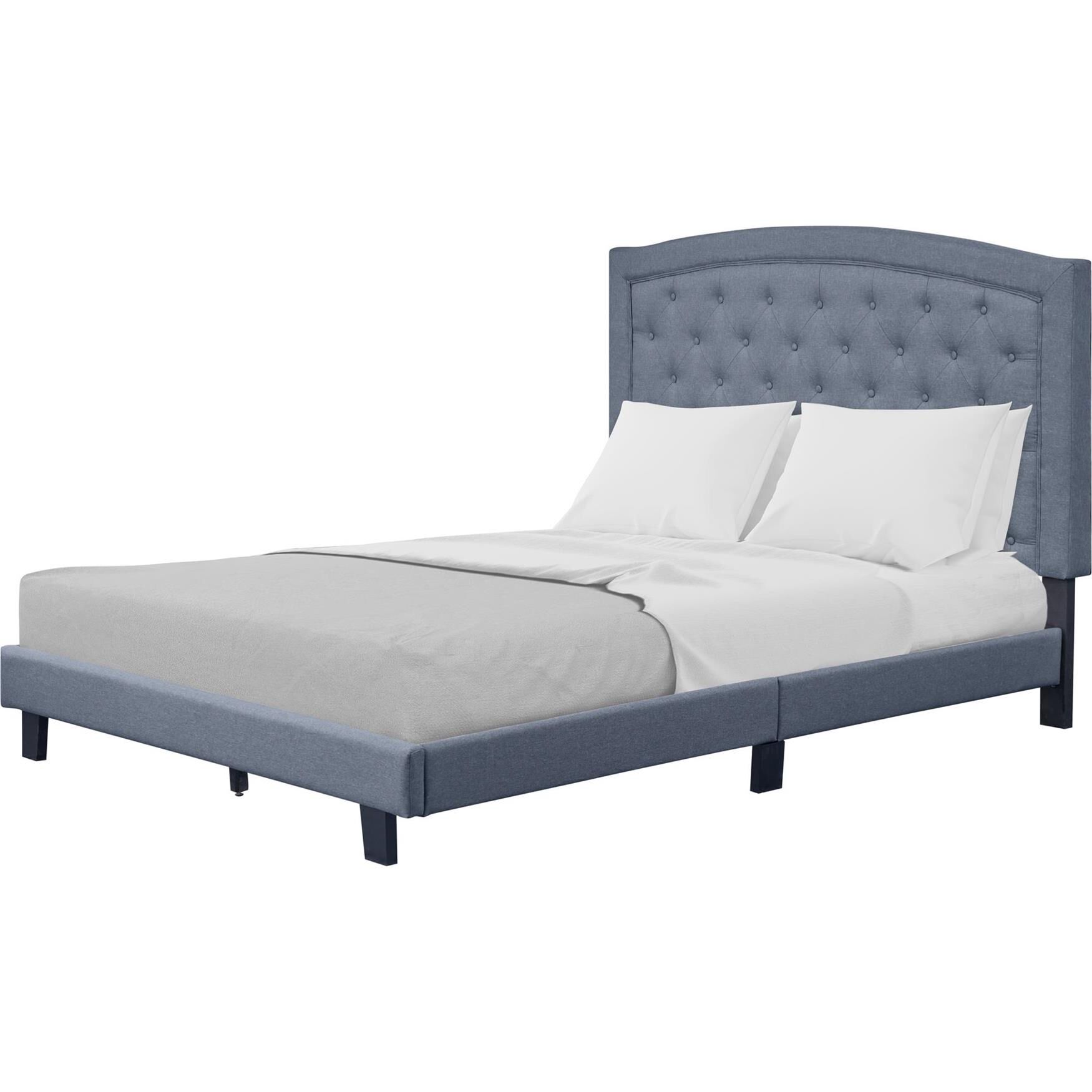Carlisle Platform Bed, Gray, Queen, , on-hover image number 1