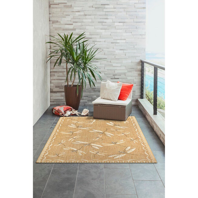 Liora Manne Carmel Dragonfly Indoor/Outdoor Rug, , alternate image number null