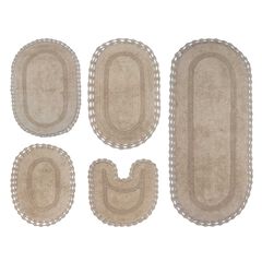 Hampton Crochet 5 Piece Bath Rug Collection