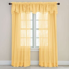 BH Studio Sheer Voile Layered Valance