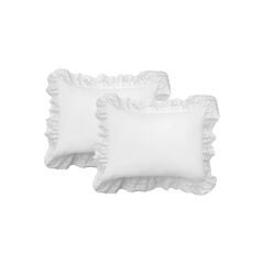 Fresh Idea Ruffled Eyelet 2-Pack Pillow Shams