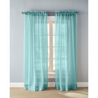 BH Studio Crushed Voile Rod-Pocket Panel, AQUA BLUE, hi-res image number null