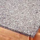 Large Black Finish Create a Cart with Salt & Pepper Granite Top, , on-hover image number null