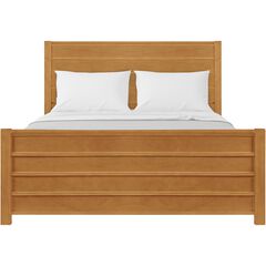 Caroline Wooden Platform Bed in Oak, King