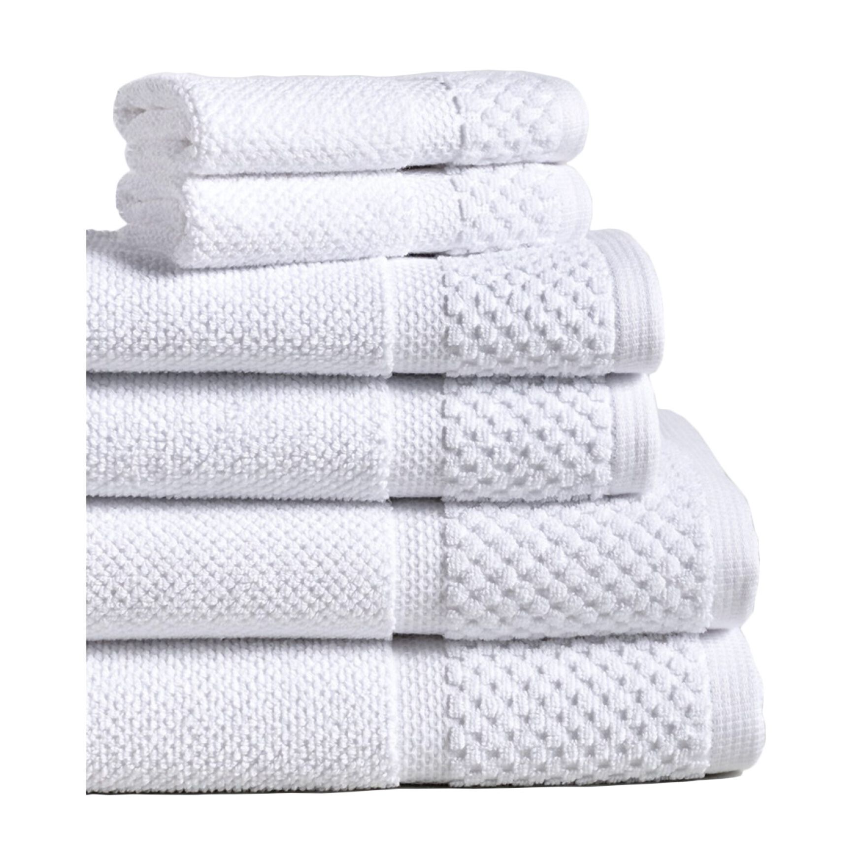 Diplomat 6-Pc. Towel Set, WHITE, hi-res image number 0