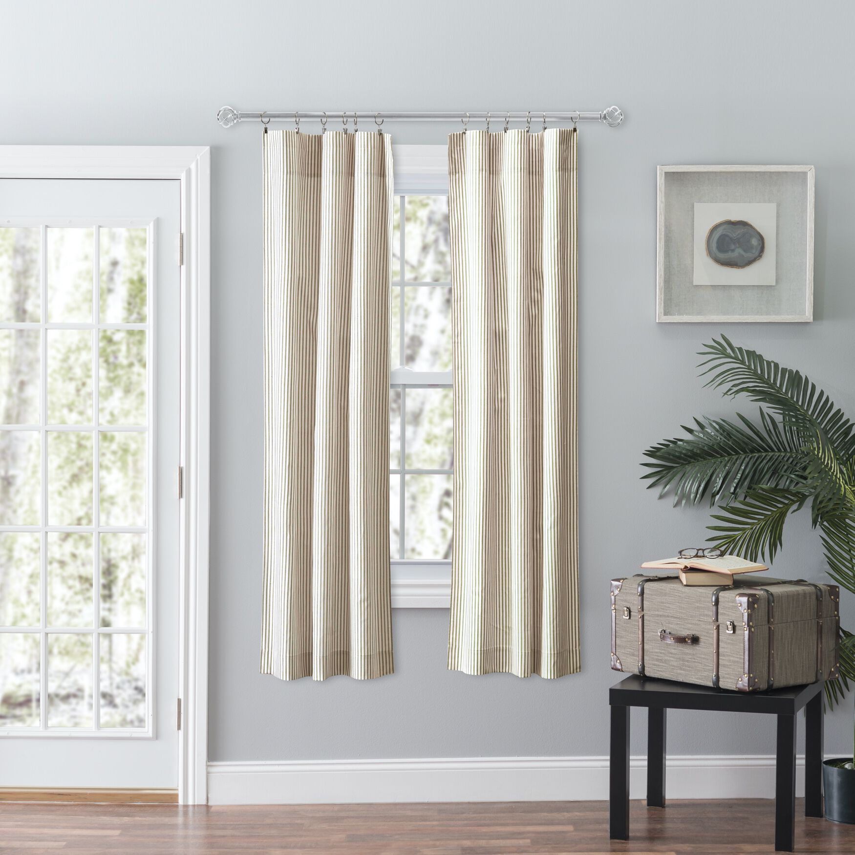 Plaza Stripe Long Length Tailored Pair, TAN, hi-res image number 0