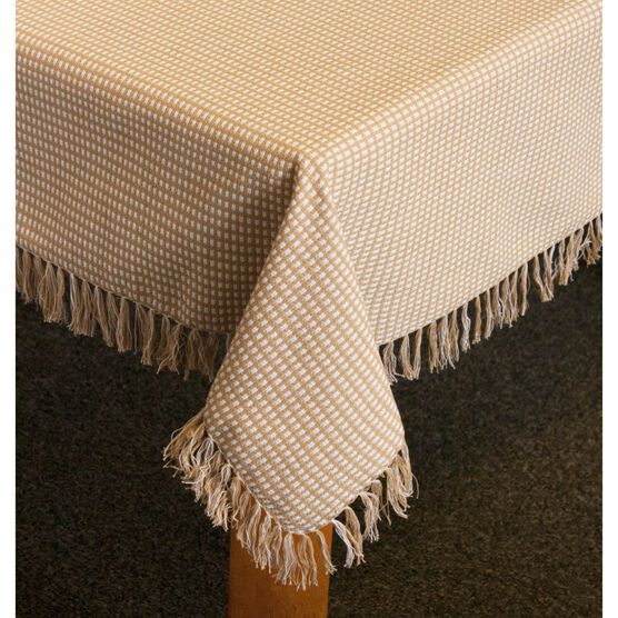 Homespun Check Woven Tablecloth, , on-hover image number null