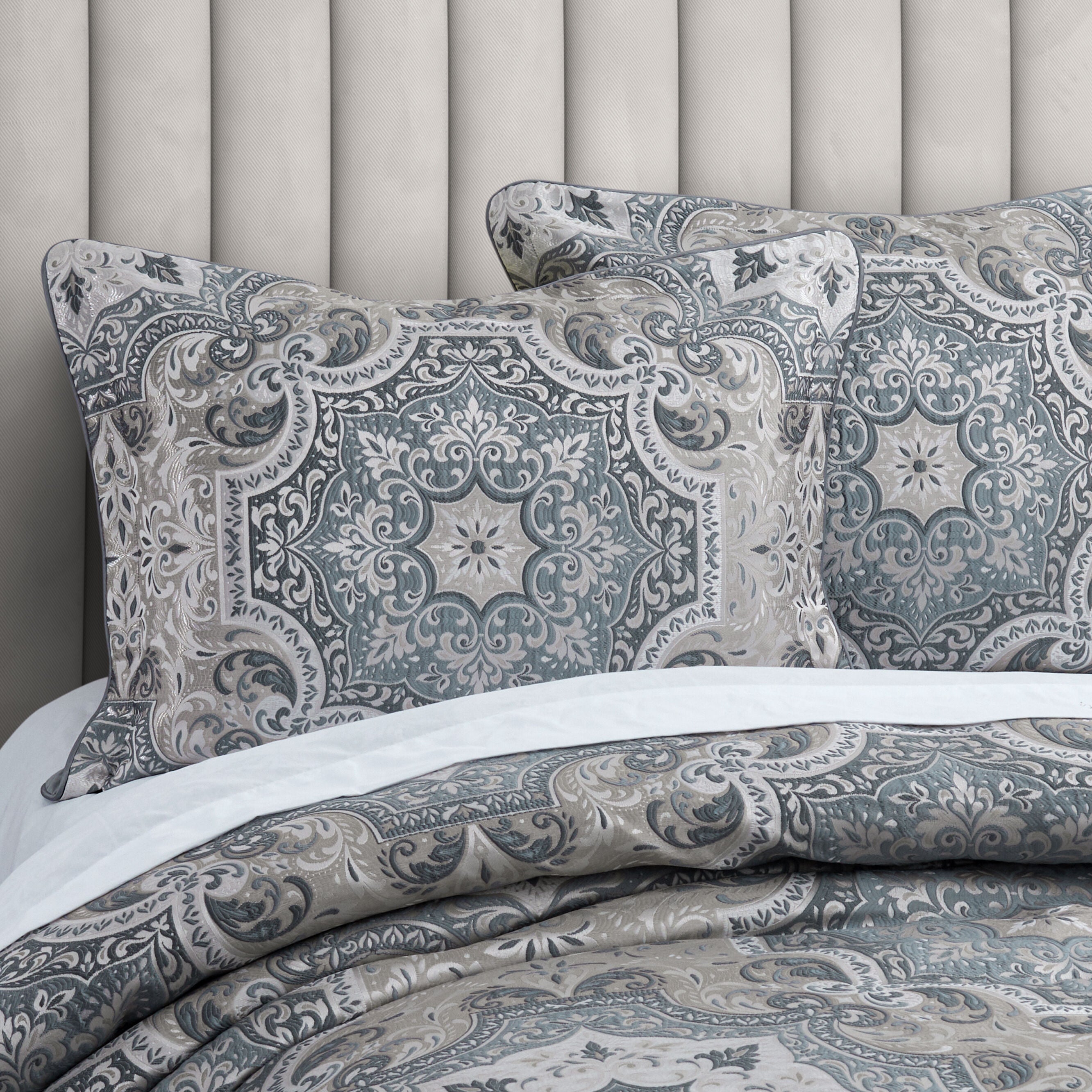 LISBON COMFORTER SET, SLATE, alternate image number 2