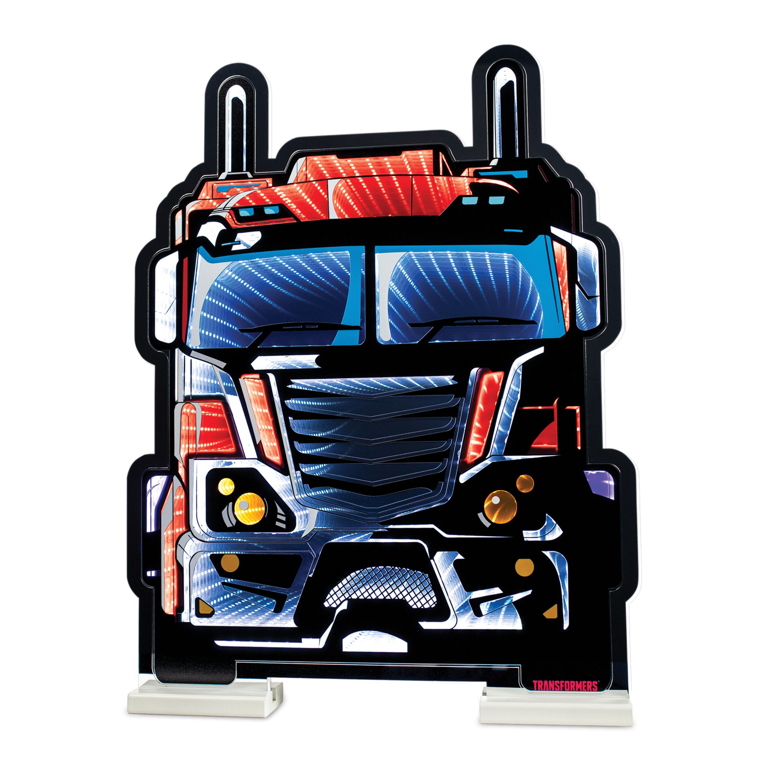 Transformers Optimus Prime Vehicle Mode Ekkolight 23 inchesH, RED BLUE WHITE, hi-res image number 0