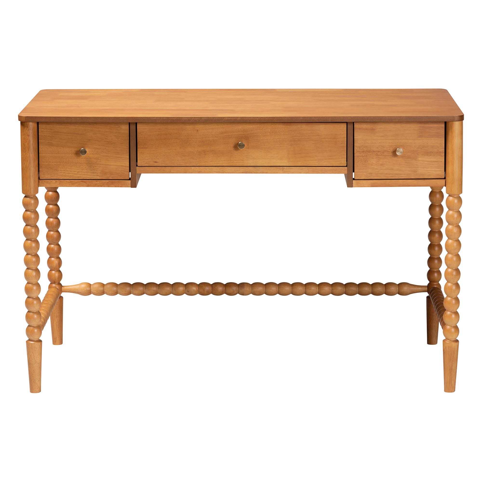 Lucera Bobbin Writing Desk, BROWN, alternate image number 3