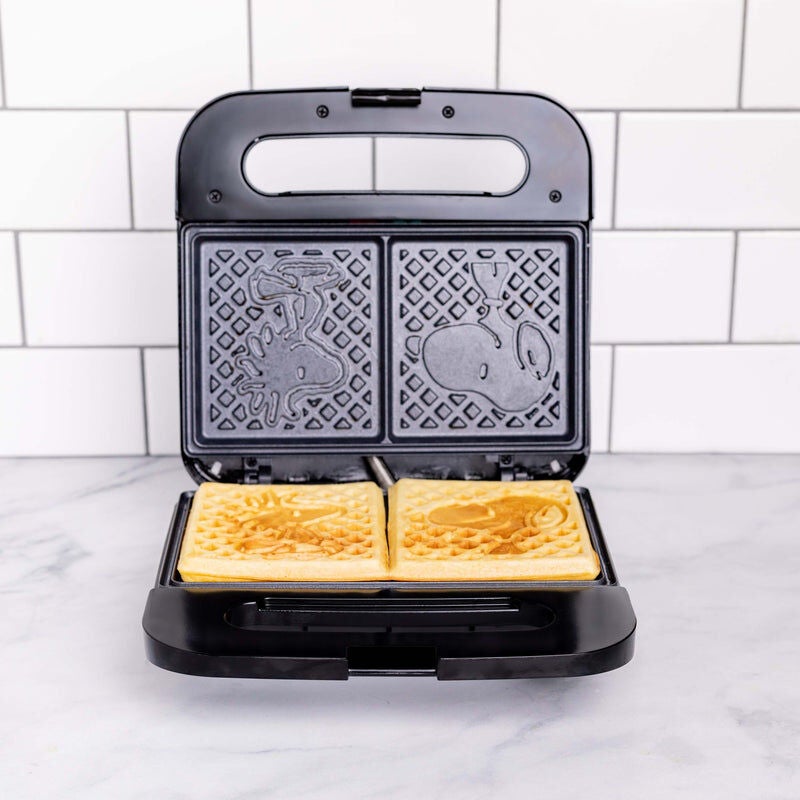 Peanuts Snoopy & Woodstock Square Waffle Maker, WHITE, alternate image number 3